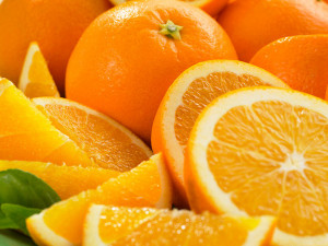 Freshly Sliced Oranges